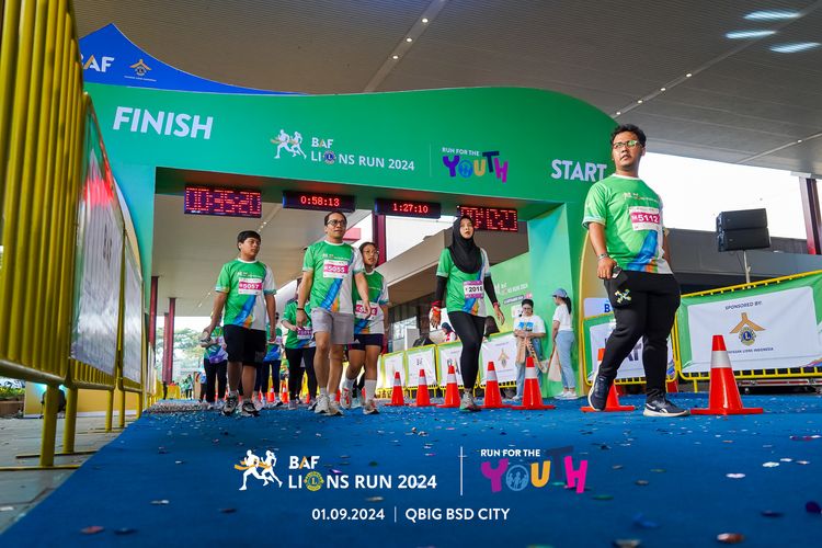 Race photo from BAF LIONS RUN 2024