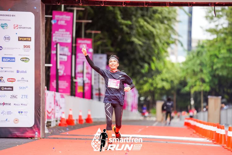 Race photo from Smartfren Run 2024