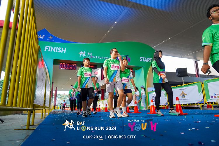 Race photo from BAF LIONS RUN 2024