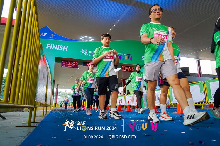 Race photo from BAF LIONS RUN 2024