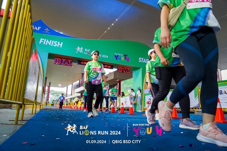 Race photo from BAF LIONS RUN 2024