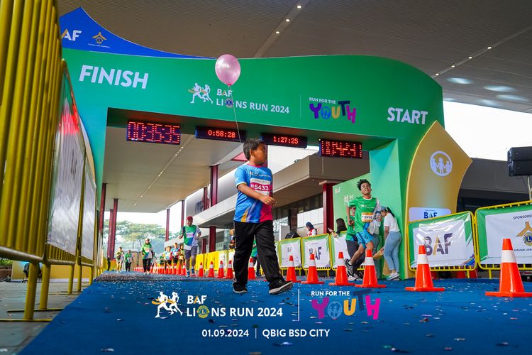 Race photo from BAF LIONS RUN 2024