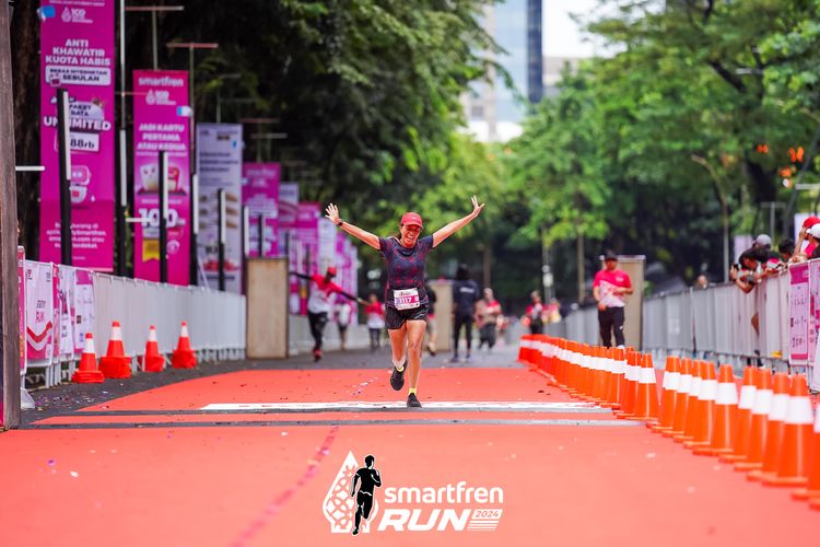 Race photo from Smartfren Run 2024
