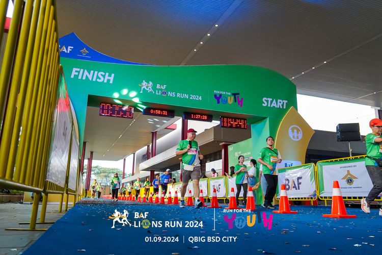 Race photo from BAF LIONS RUN 2024