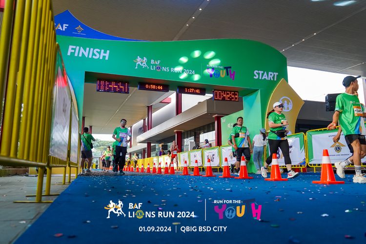 Race photo from BAF LIONS RUN 2024