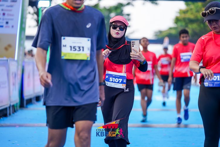 Race photo from CISANGKAN KBP CITY RUN 2025