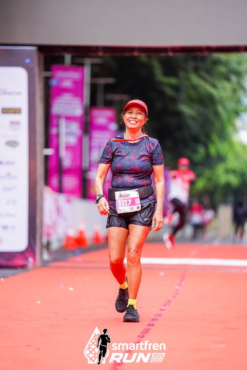 Race photo from Smartfren Run 2024
