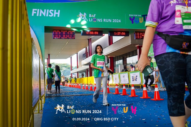 Race photo from BAF LIONS RUN 2024