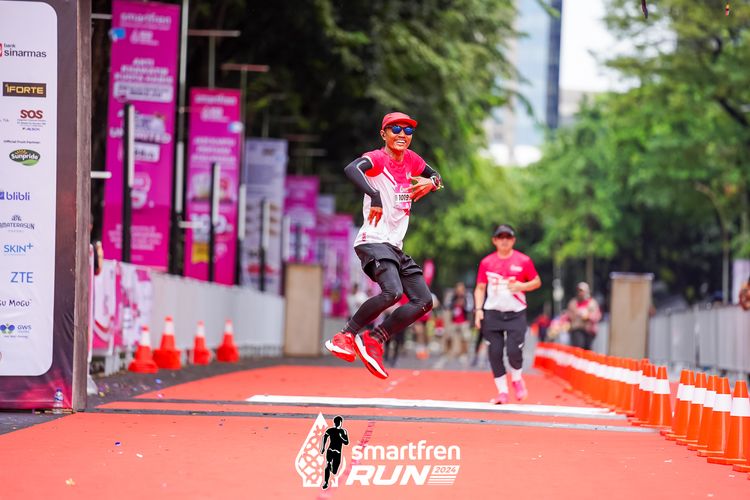 Race photo from Smartfren Run 2024