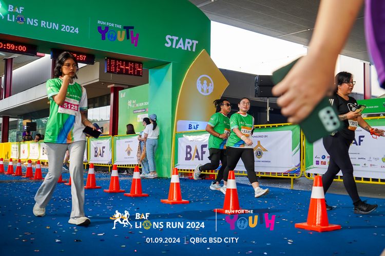 Race photo from BAF LIONS RUN 2024