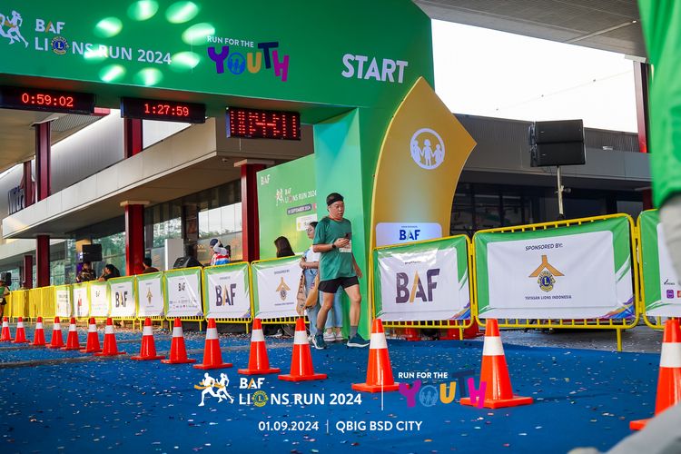 Race photo from BAF LIONS RUN 2024