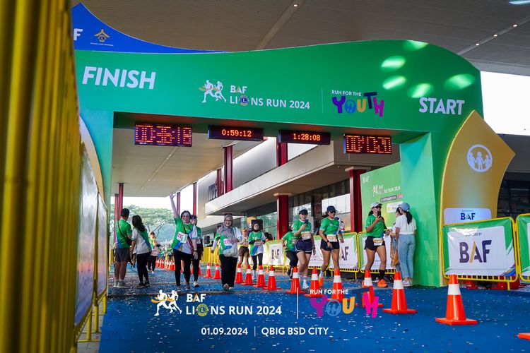 Race photo from BAF LIONS RUN 2024