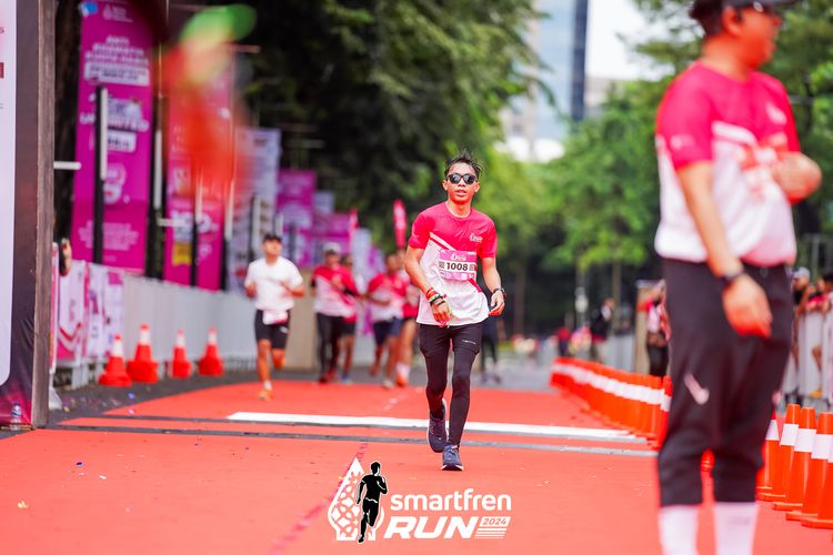 Race photo from Smartfren Run 2024