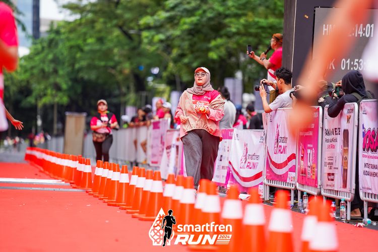 Race photo from Smartfren Run 2024