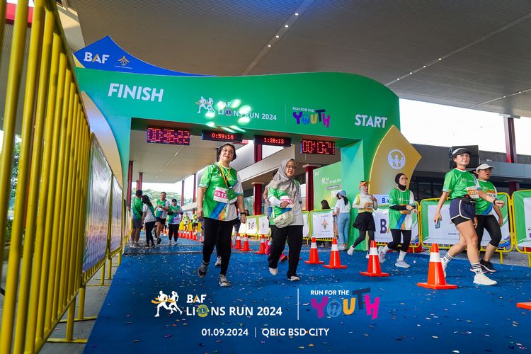 Race photo from BAF LIONS RUN 2024