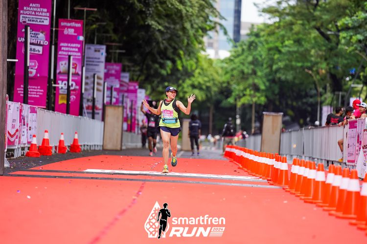 Race photo from Smartfren Run 2024