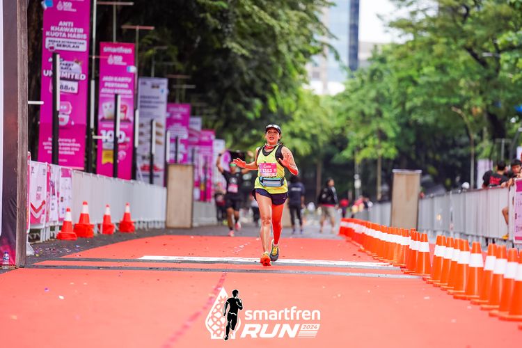 Race photo from Smartfren Run 2024