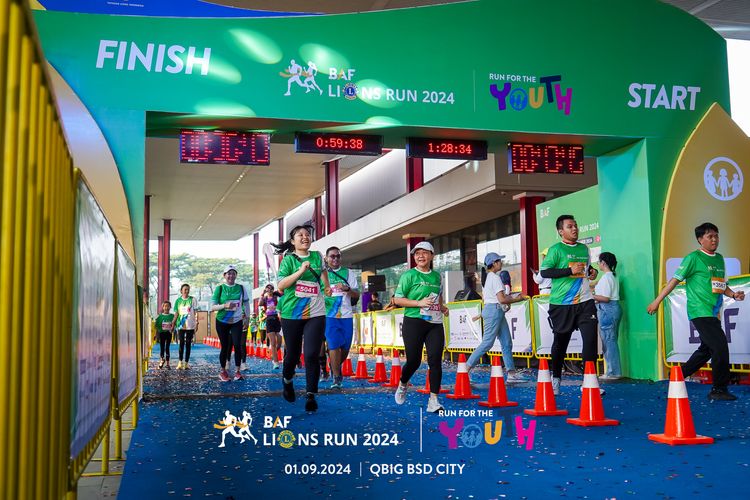 Race photo from BAF LIONS RUN 2024