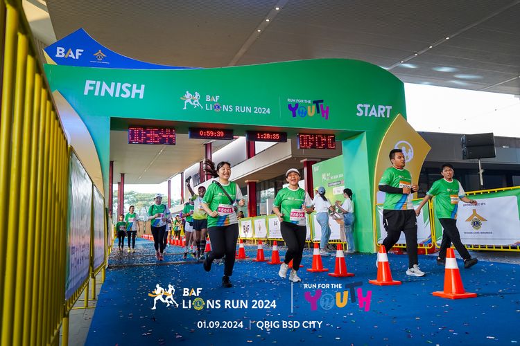 Race photo from BAF LIONS RUN 2024