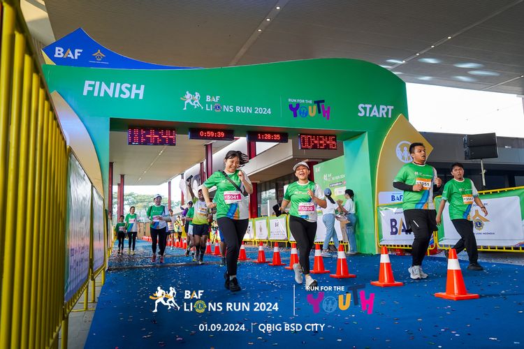 Race photo from BAF LIONS RUN 2024