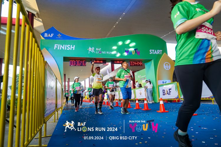 Race photo from BAF LIONS RUN 2024