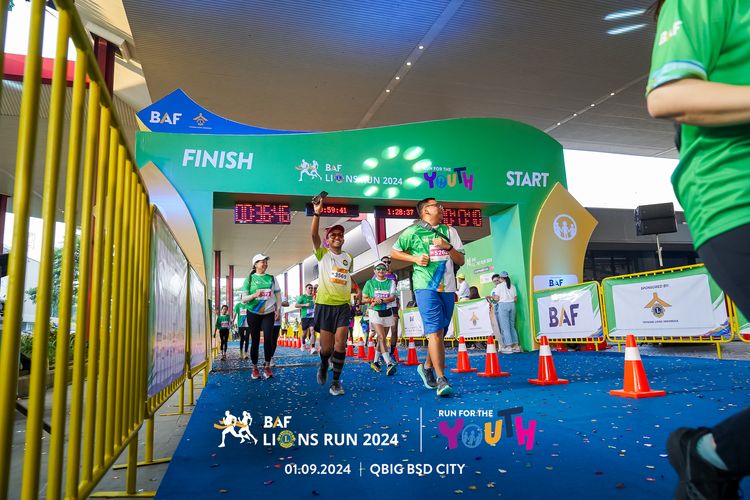 Race photo from BAF LIONS RUN 2024