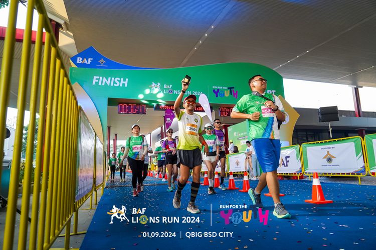Race photo from BAF LIONS RUN 2024