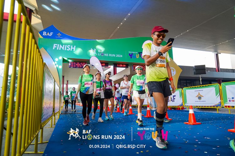 Race photo from BAF LIONS RUN 2024