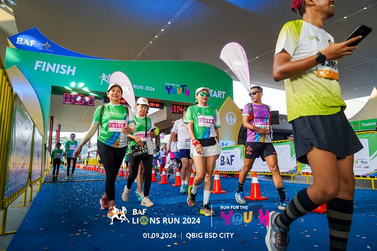 Race photo from BAF LIONS RUN 2024