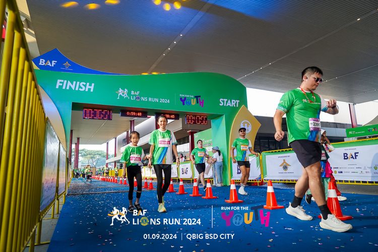 Race photo from BAF LIONS RUN 2024