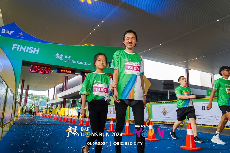 Race photo from BAF LIONS RUN 2024
