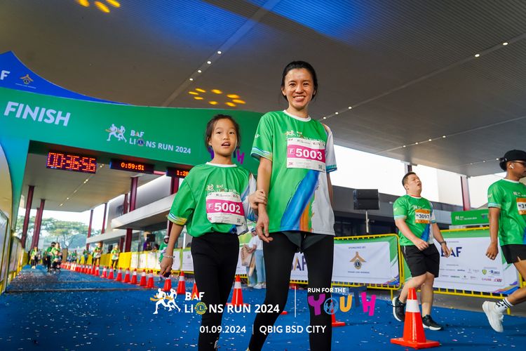 Race photo from BAF LIONS RUN 2024
