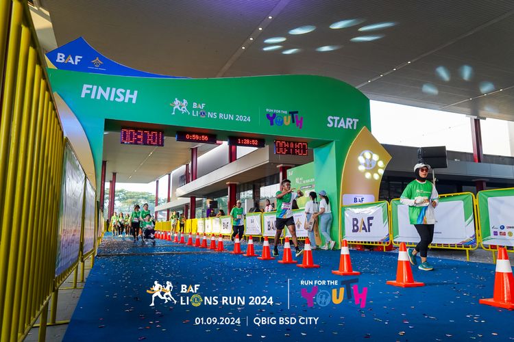 Race photo from BAF LIONS RUN 2024