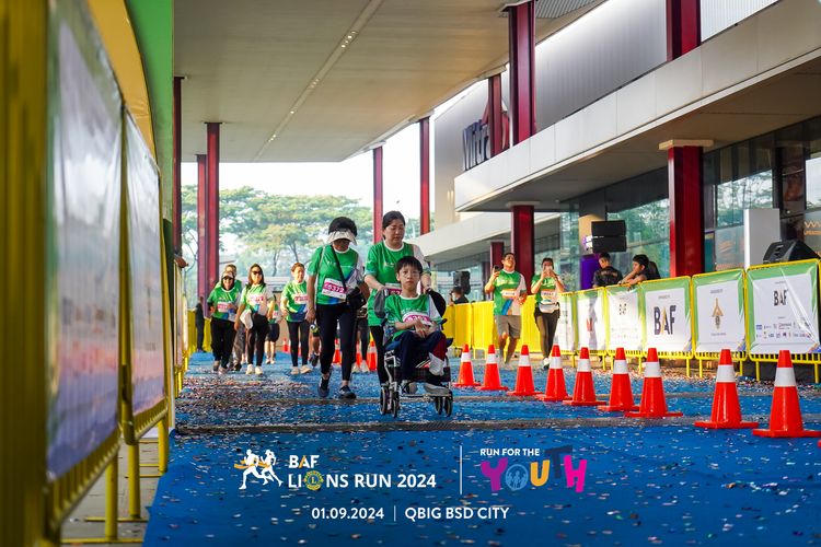 Race photo from BAF LIONS RUN 2024