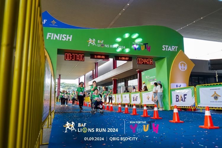 Race photo from BAF LIONS RUN 2024