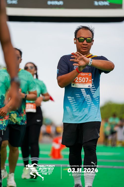 Race photo from Arutmin Borneo Run 2024