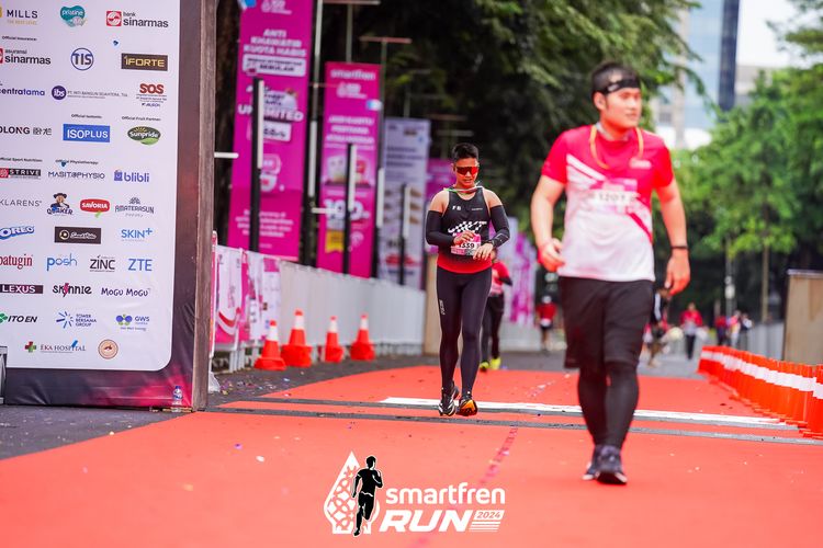 Race photo from Smartfren Run 2024