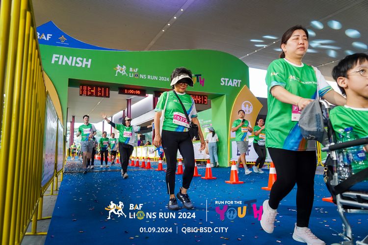 Race photo from BAF LIONS RUN 2024