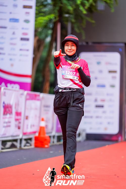 Race photo from Smartfren Run 2024
