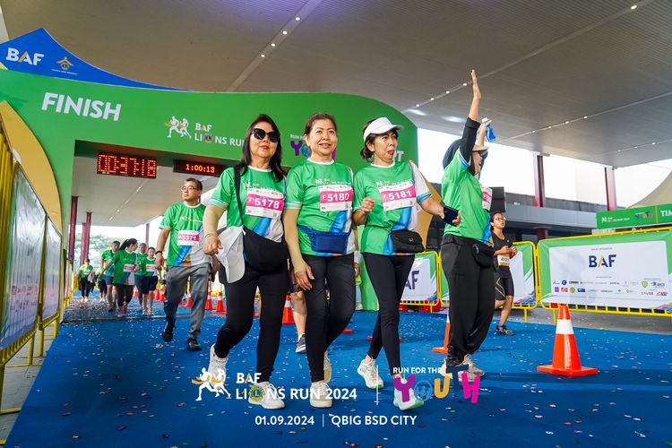 Race photo from BAF LIONS RUN 2024