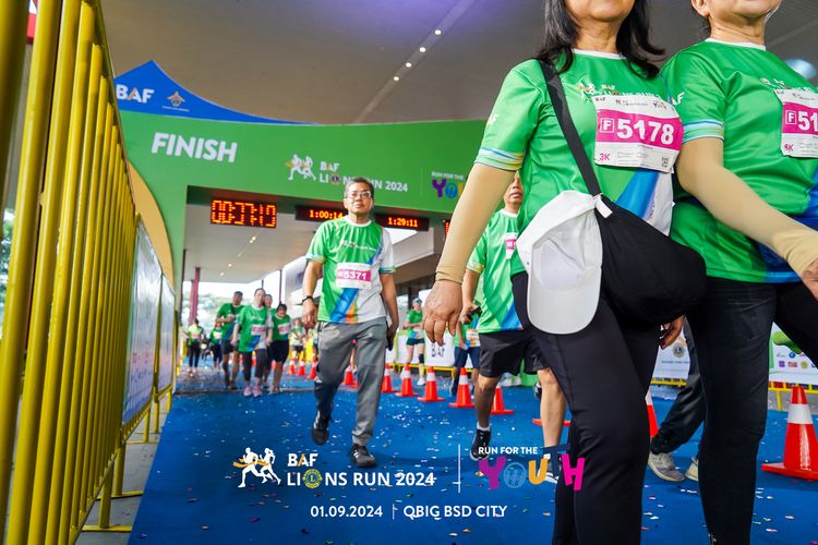 Race photo from BAF LIONS RUN 2024