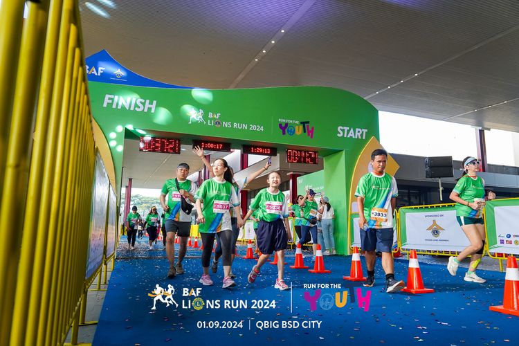 Race photo from BAF LIONS RUN 2024