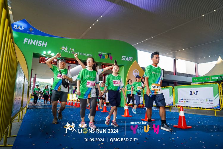 Race photo from BAF LIONS RUN 2024