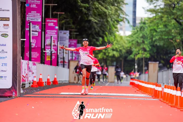 Race photo from Smartfren Run 2024