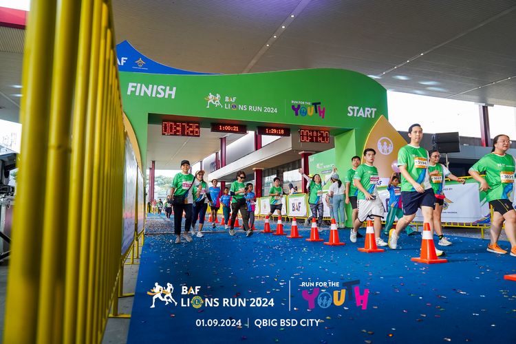 Race photo from BAF LIONS RUN 2024