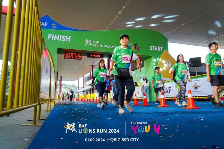 Race photo from BAF LIONS RUN 2024