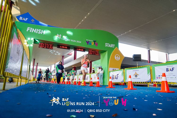 Race photo from BAF LIONS RUN 2024