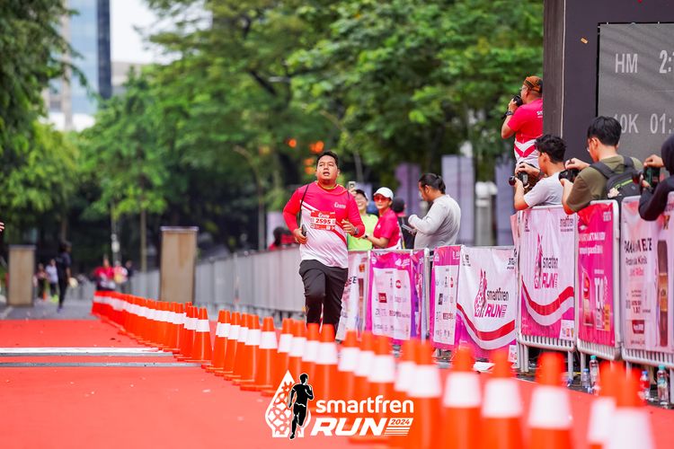 Race photo from Smartfren Run 2024