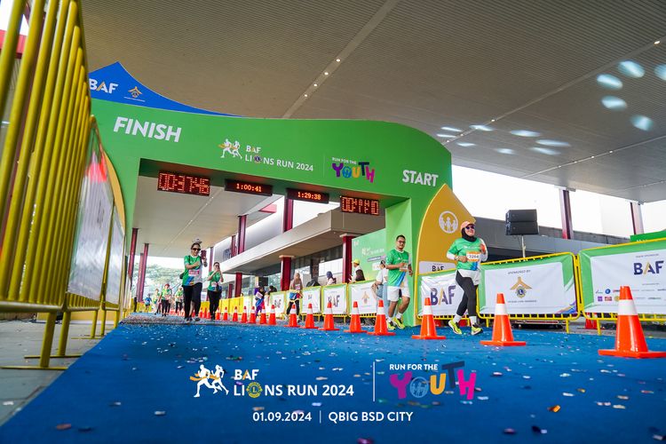 Race photo from BAF LIONS RUN 2024