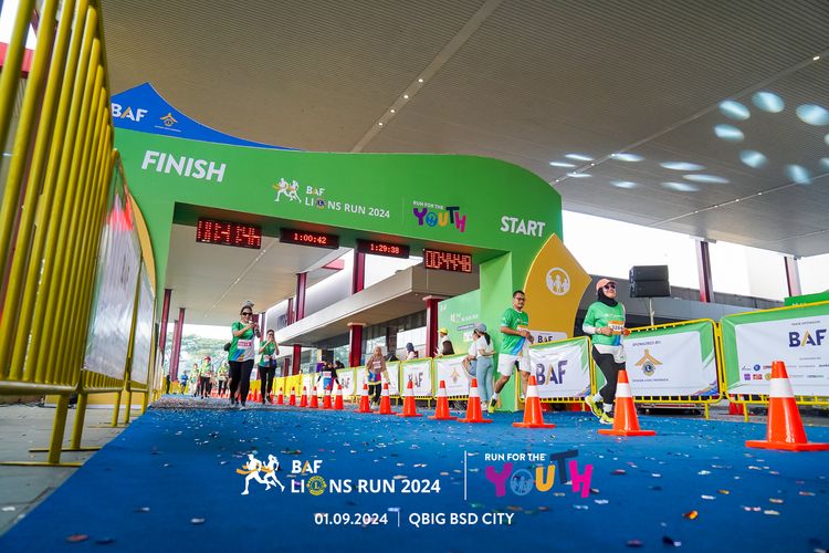 Race photo from BAF LIONS RUN 2024